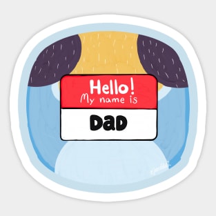 Bandit Name Tag (Dad) Sticker